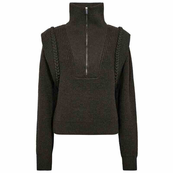 half zip knit