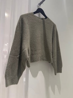 strik mohair lang ærmet