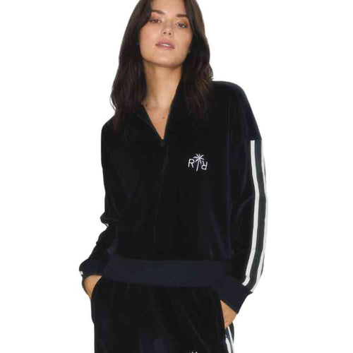 Velour quarter zip sweat