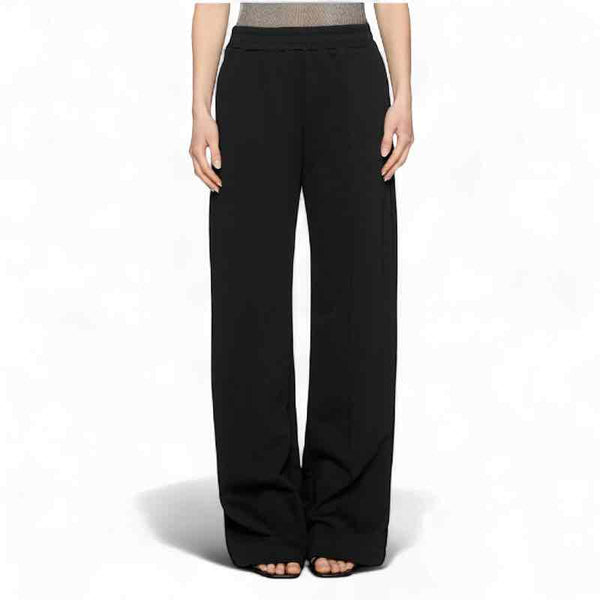 Wide leg fleece trousers