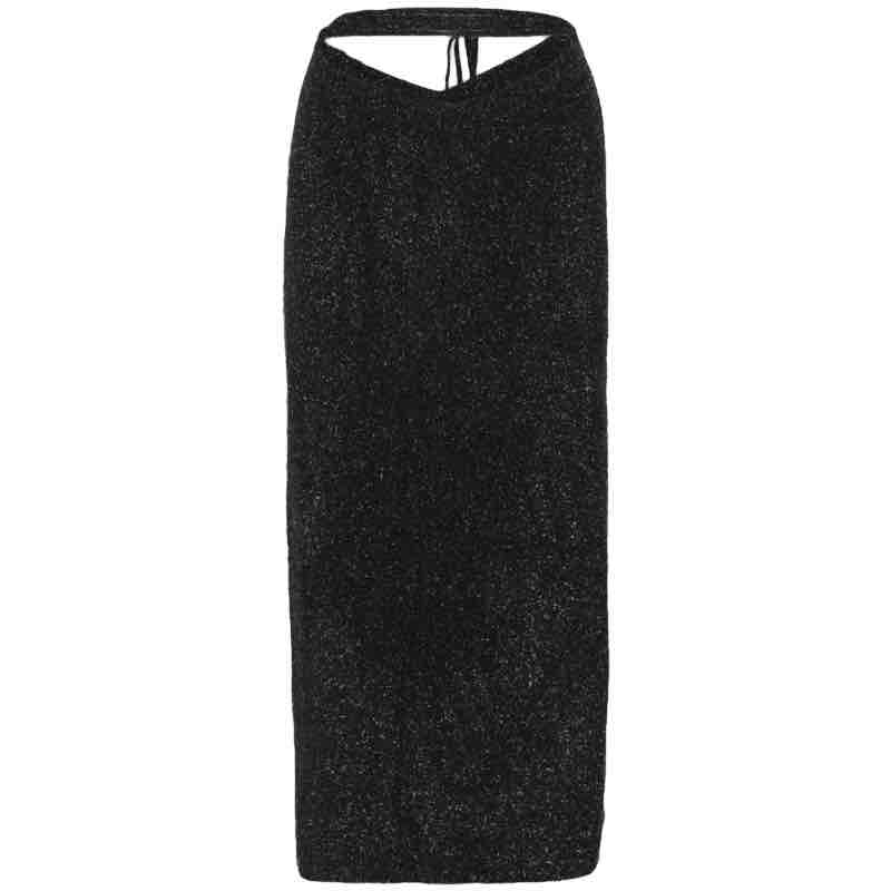 glitter knit pencil skirt