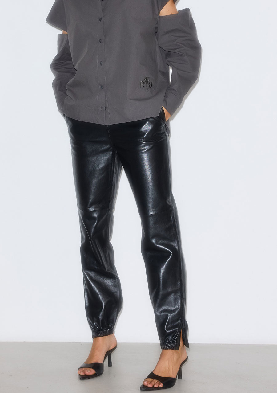 skind bukser med elastik