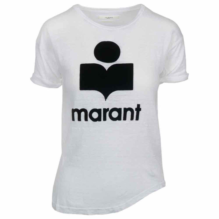 Isabel Marant Koldi logo t-shirt hvid eller online hos