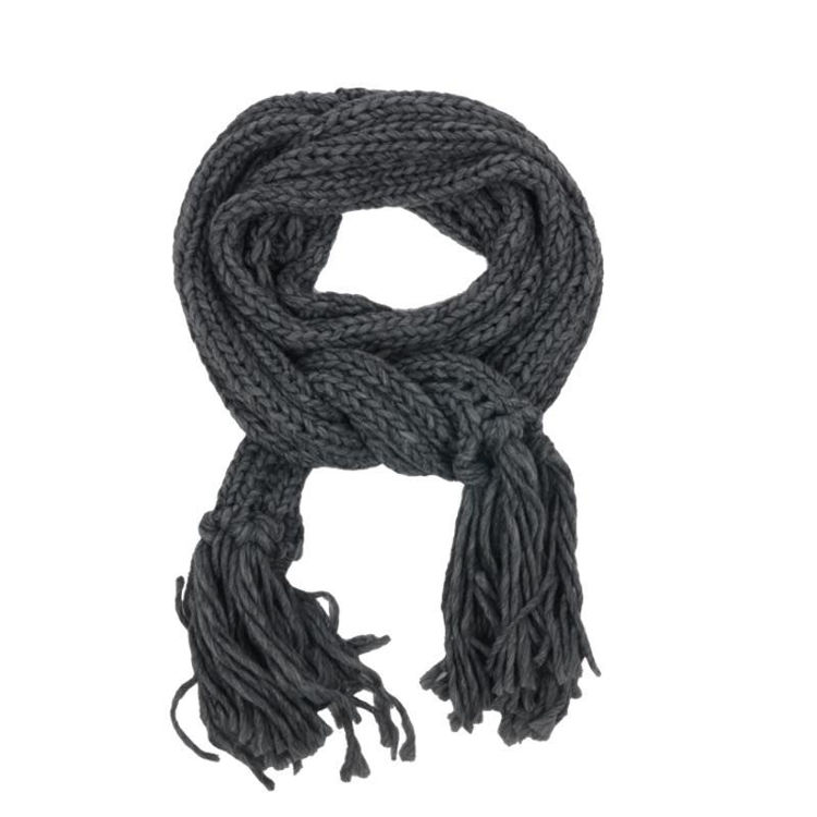 vinder spild væk otte Dondup WK254 strikket halstørklæder med frynser i enderne ecru eller  antrazit 799,- online hos Milium