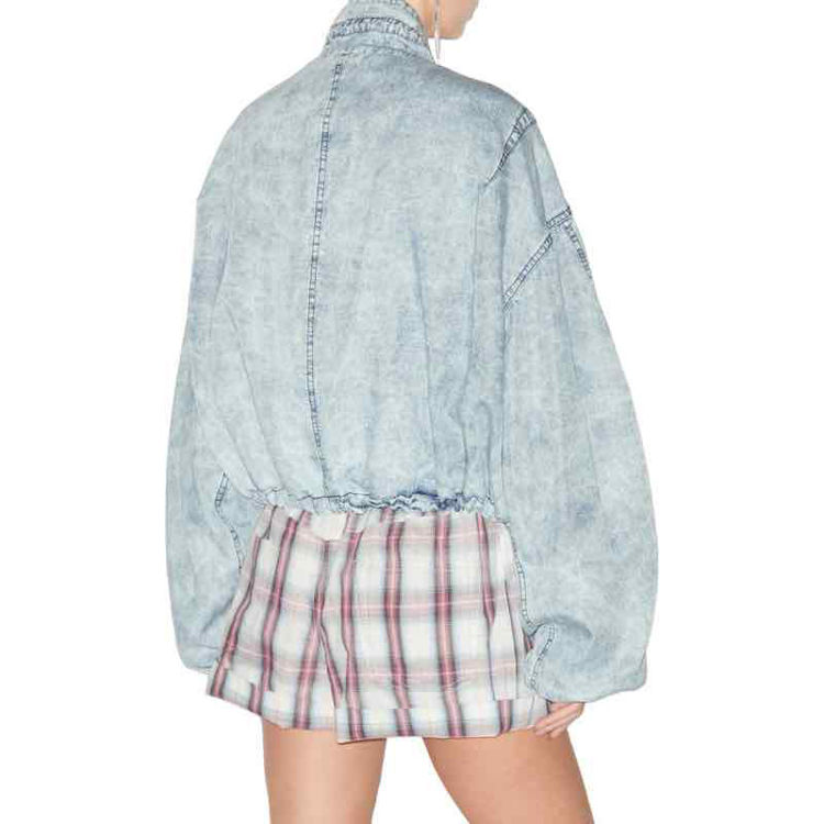 denim bomber jakke