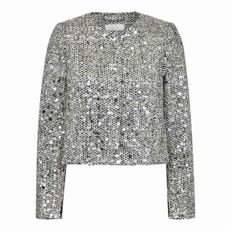 boucle sequin jakke