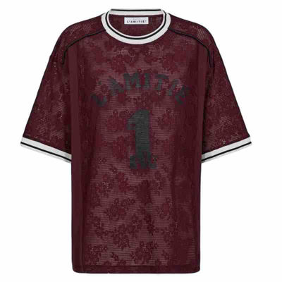 sporty lace football tee