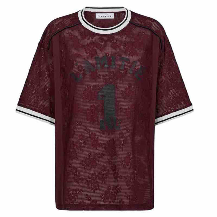 sporty lace football tee