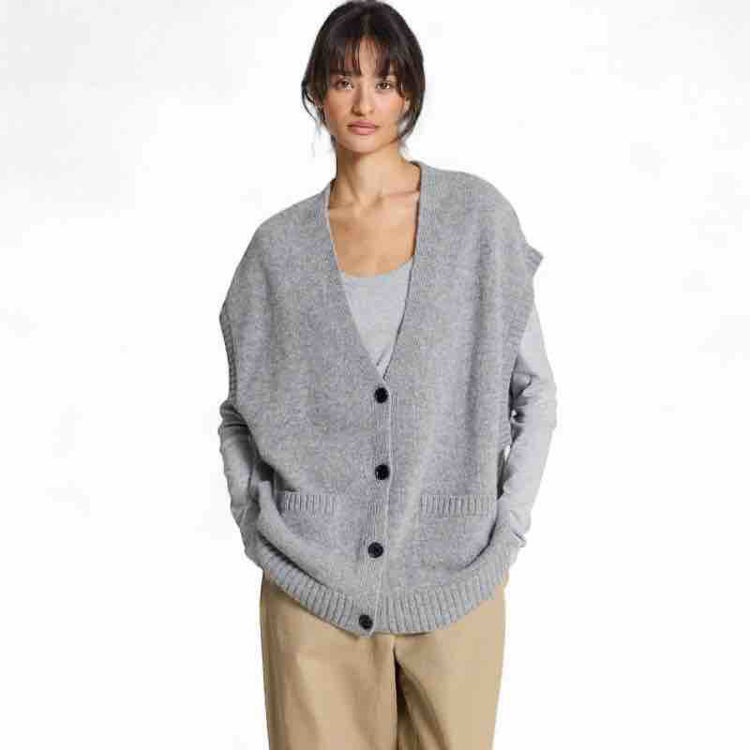 strik vest oversize