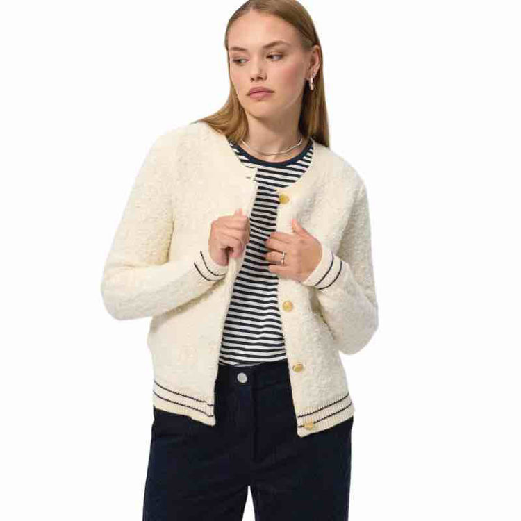 boucle cardigan