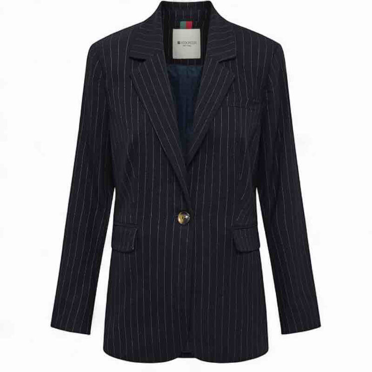 stribet blazer