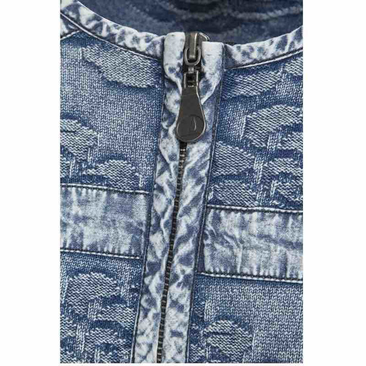 Denim slim jakke