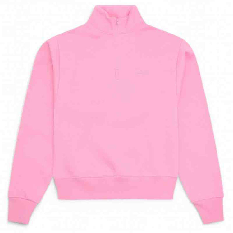 fittet half zip sweatshirt